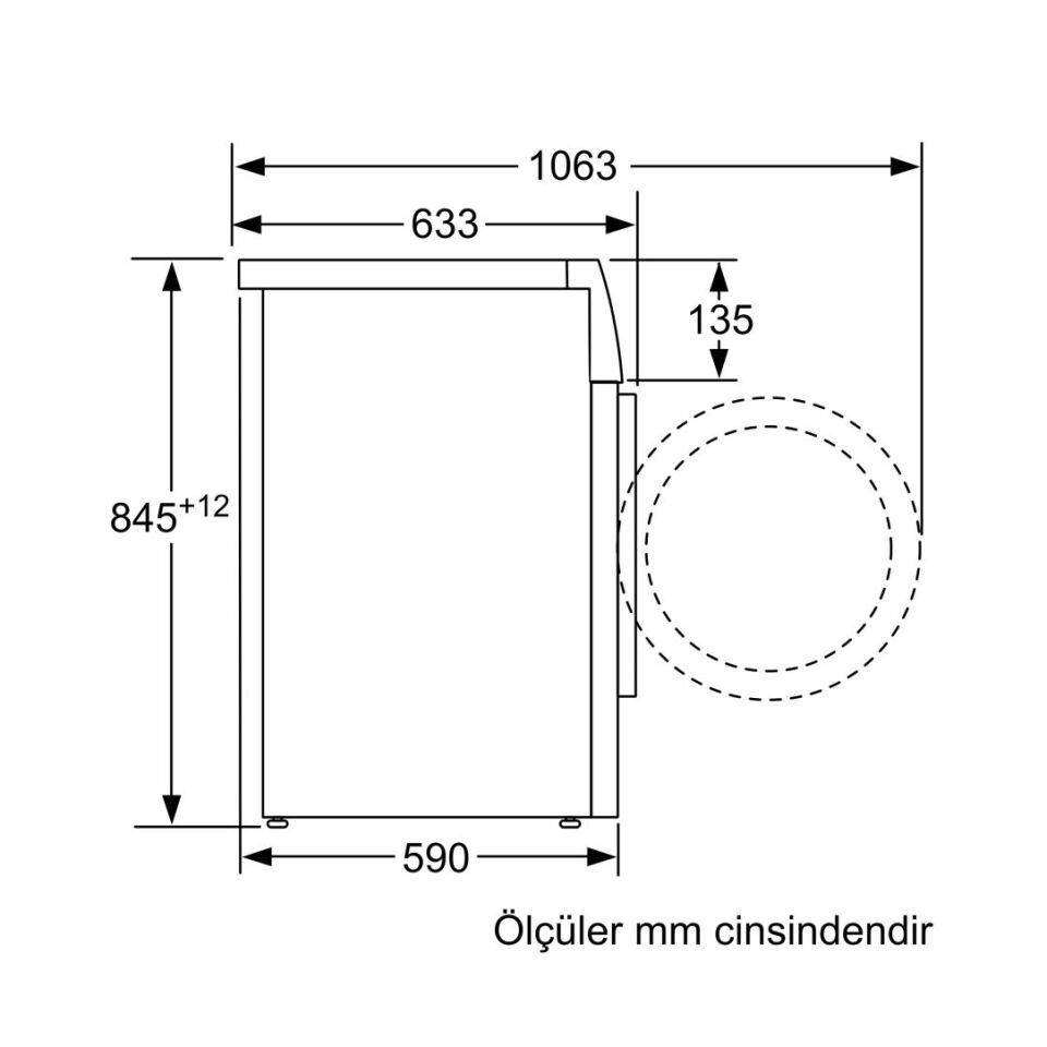 Profilo CM12N180TR 8 kg 1200 Devir Çamaşır Makinesi