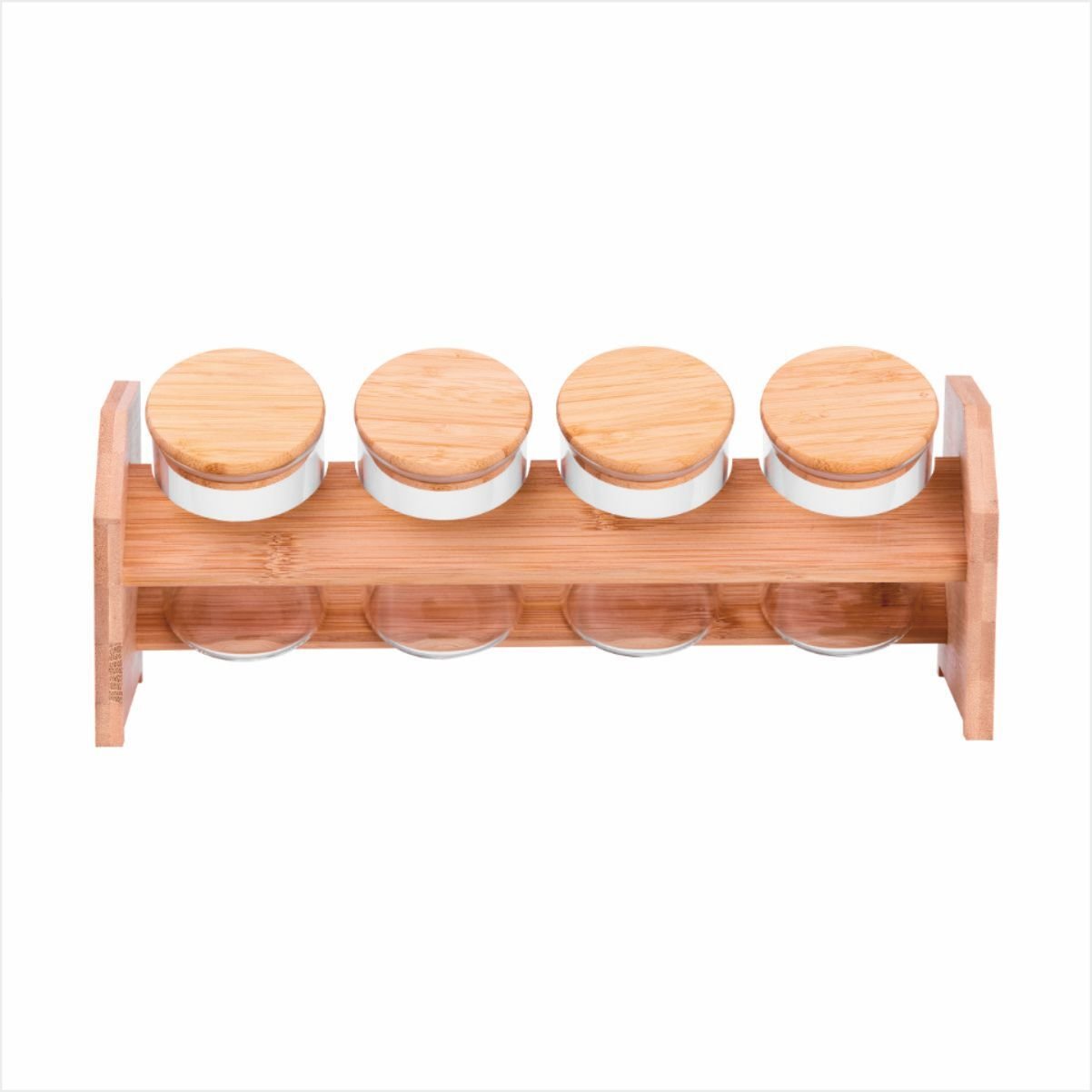 Bambum  Tier - 5 Parça Tek Katlı Standlı Baharatlık Büyük