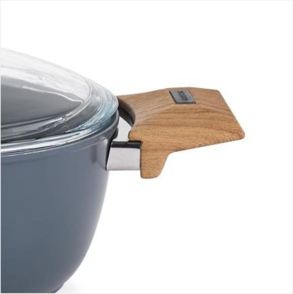 SCSHAFER FİESTA SERAMİK DERİN TENCERE 20 CM SİYAH