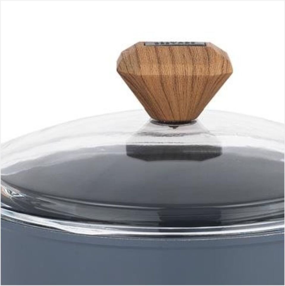 SCSHAFER FİESTA SERAMİK DERİN TENCERE 20 CM SİYAH