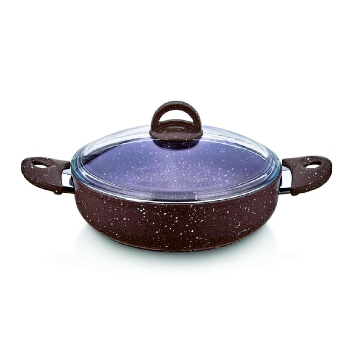 Safınox 26 Cm Karnıyarık Granit Tencere-Kahve