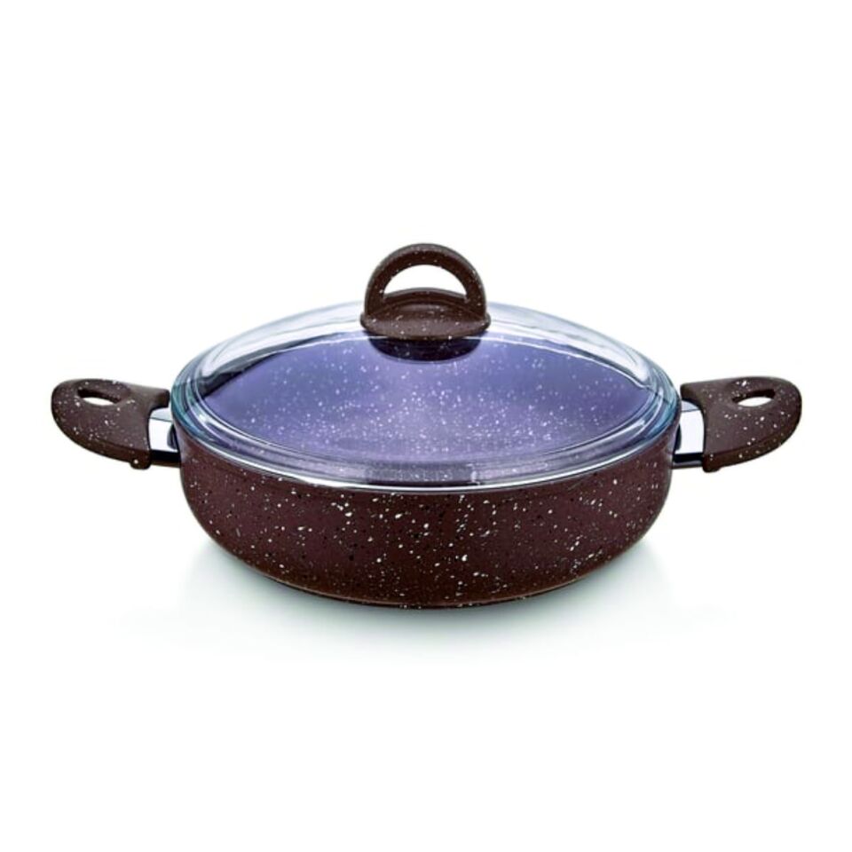 Safınox 26 Cm Karnıyarık Granit Tencere-Kahve