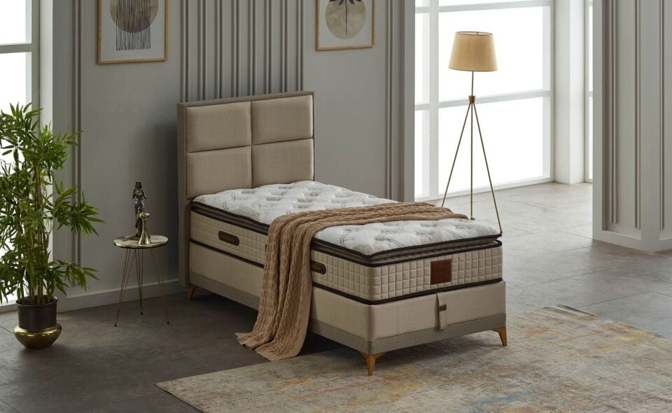 Calista 100X200 Baza Seti Keten Kahve