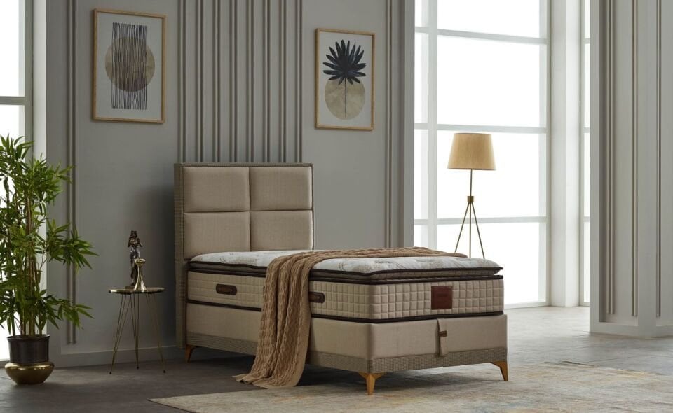 Calista 100X200 Baza Seti Keten Kahve