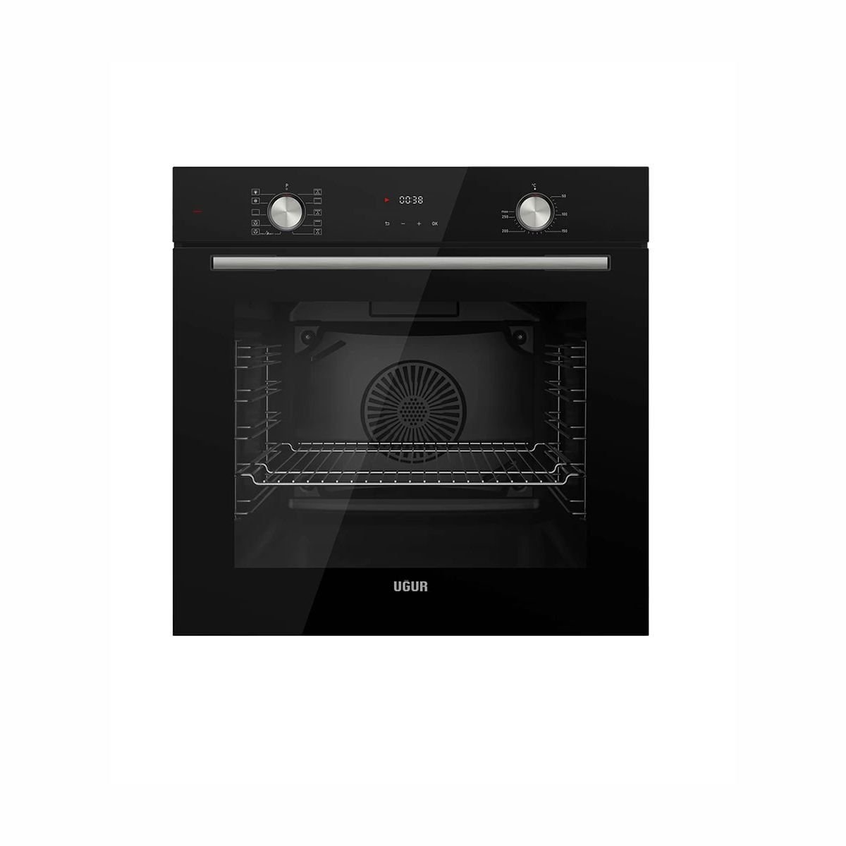 Uğur UAF 6011DB SCPST Siyah Ankastre Fırın