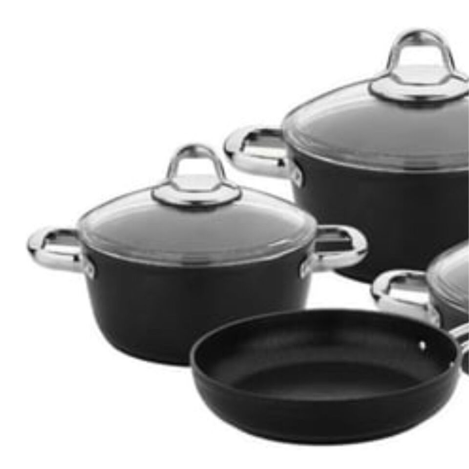 Safınox  7 Parça Tıtanıum Teflon Set İnd.Tab.Perçin Kulplu