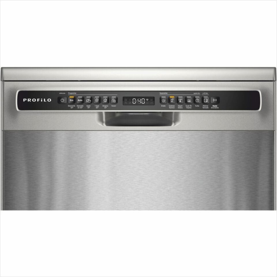 PROFİLO BMS613V5 6 PROGRAM GRİ CAM ÖN YÜZEY BULAŞIK MAKİNESİ
