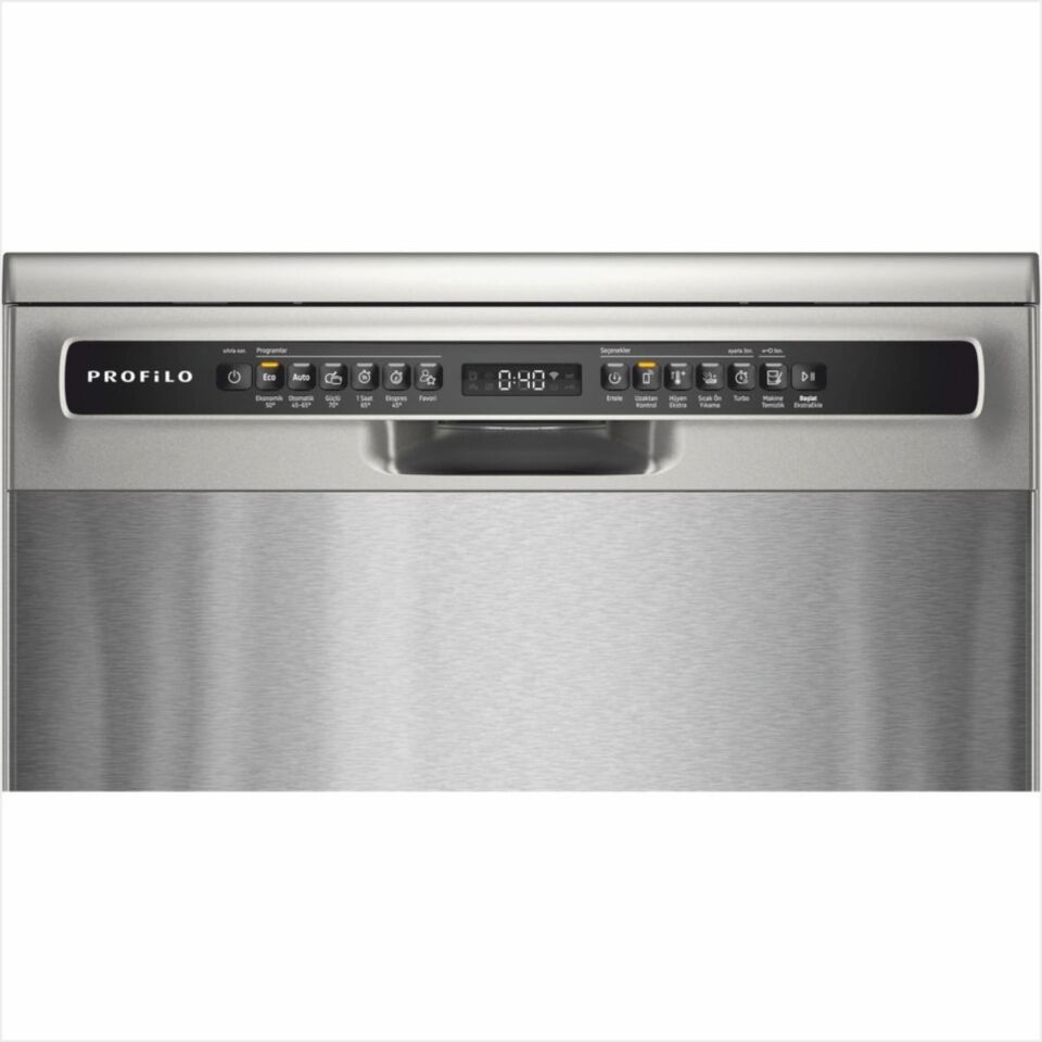 PROFİLO BMS613V5 6 PROGRAM GRİ CAM ÖN YÜZEY BULAŞIK MAKİNESİ