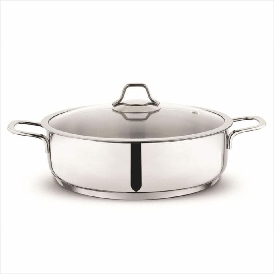 Schafer Held Çelik Basık Tencere 24 Cm 2 Parça Inox