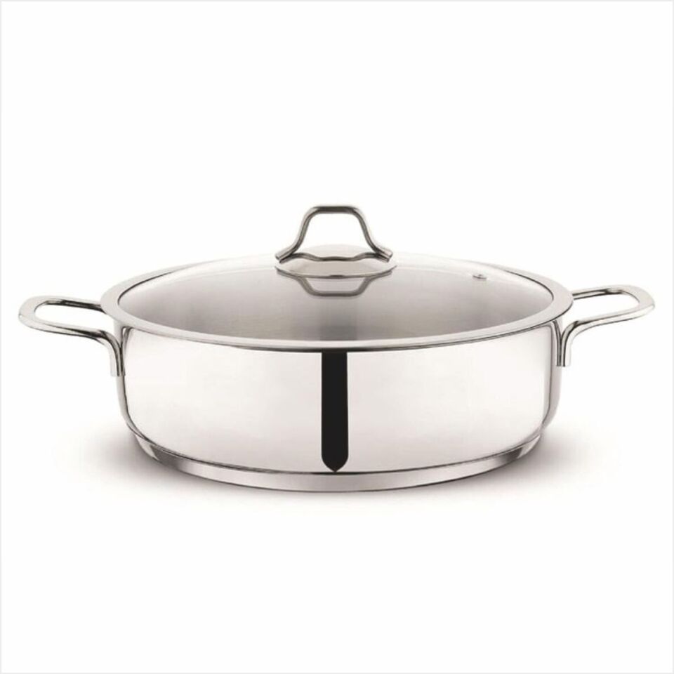 Schafer Held Çelik Basık Tencere 24 Cm 2 Parça Inox