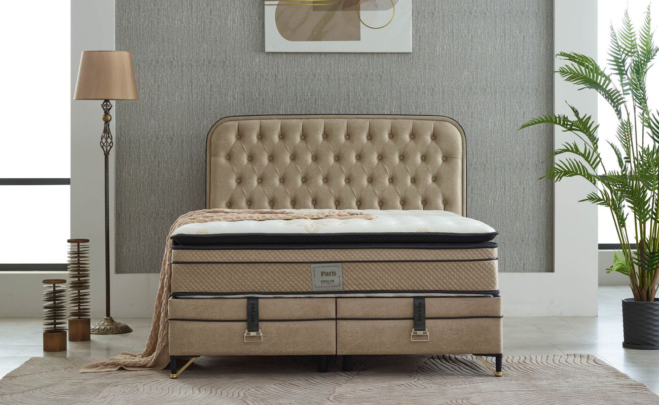 Paris 160X200 Baza Seti Zeron Bej