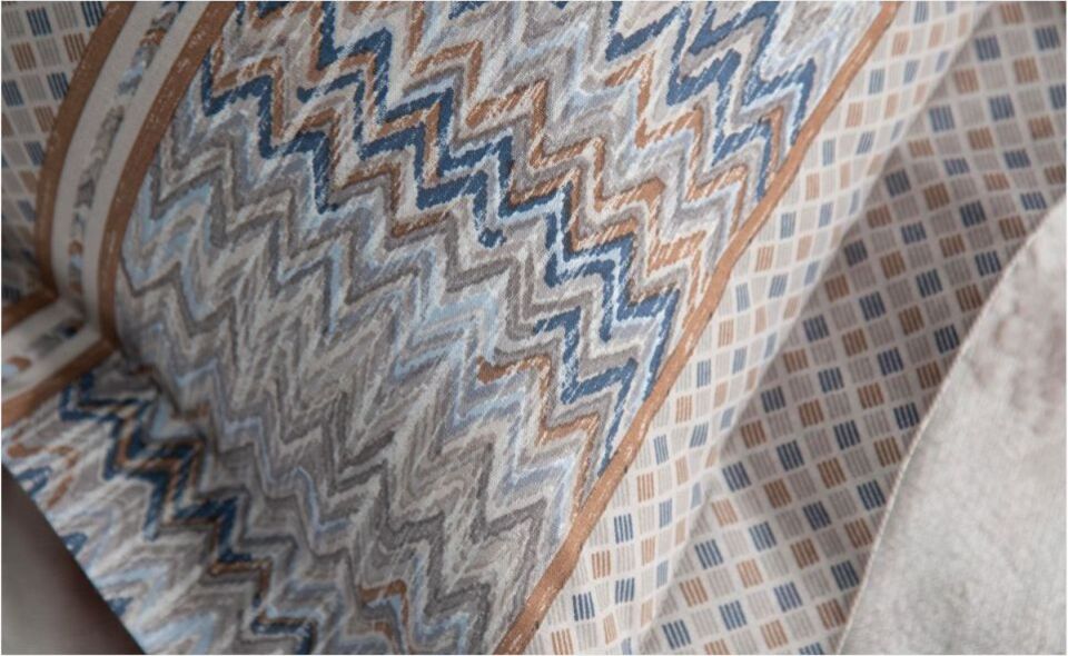 Pamuklar Apricitas Cıft Kısılık Elegance Baskılı Saten Nevresim Takımı Franny Beıge