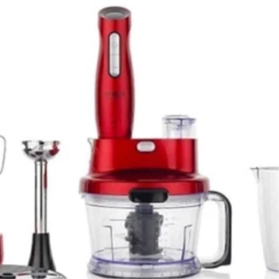 Schafer Meister Multi 17 Parça Kırmızı 1000 W Blender Seti