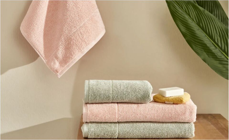 Karaca Home Doana Hamam Seti Adaçayı-Somon