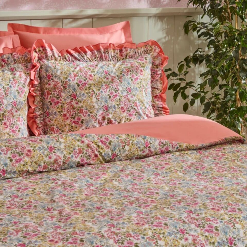 Karaca Home Alice %100 Pamuk Çift Kişilik Nevresim Takımı Somon