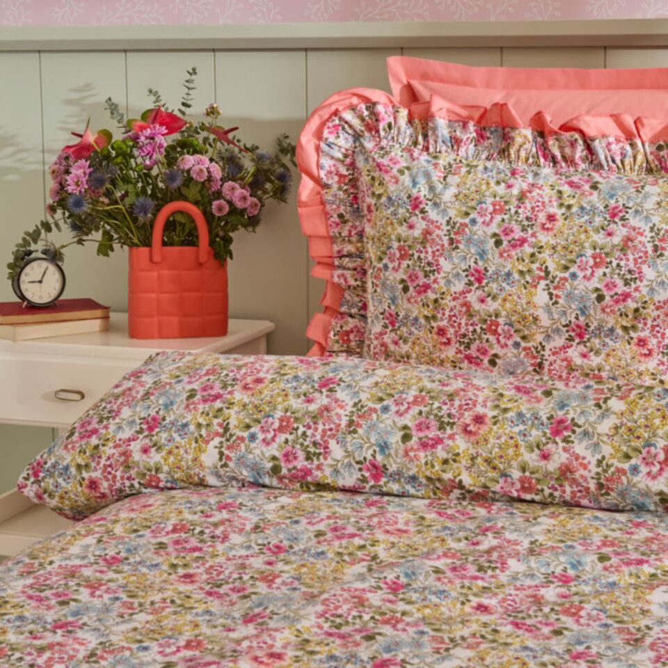 Karaca Home Alice %100 Pamuk Çift Kişilik Nevresim Takımı Somon