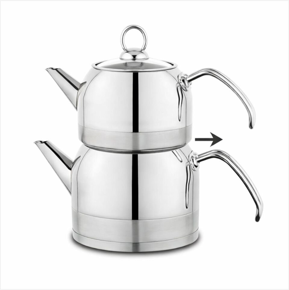 SCHAFER ADA METAL ÇAYDANLIK TAK.KÜÇÜK  4 PRÇ. İNOX