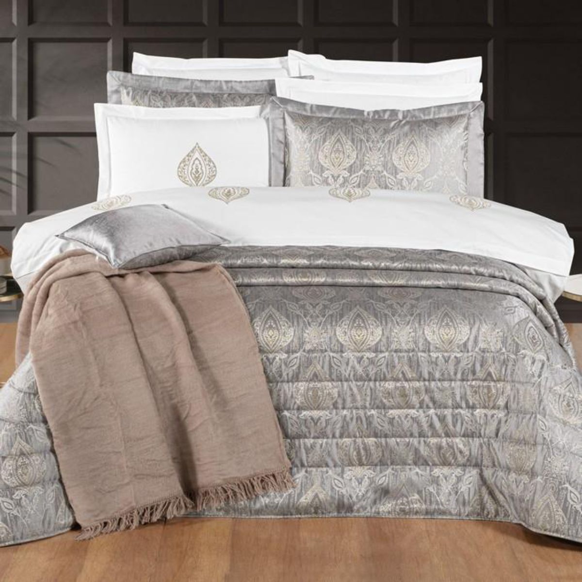 Schafer Home Mirage Çeyiz Seti 11 Parça-Gri