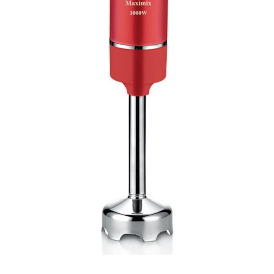 Goldmaster Maximix Kırmızı 1000 Watt 4 Bıçaklı Paslanmaz Çelik Turbo Hız Ayarlı El Blender