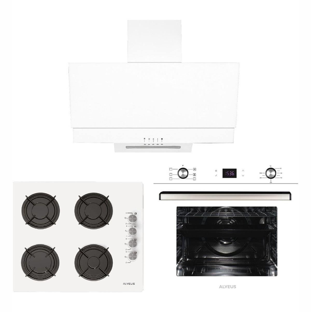 Alveus Beyaz Ankastre Set