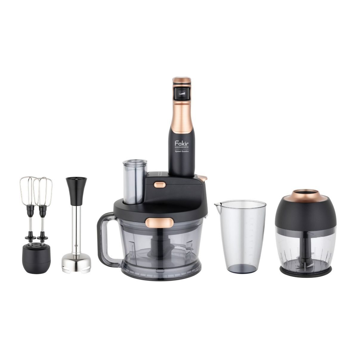 Fakir Speed Multi 1000 W Blender Seti Black Copper