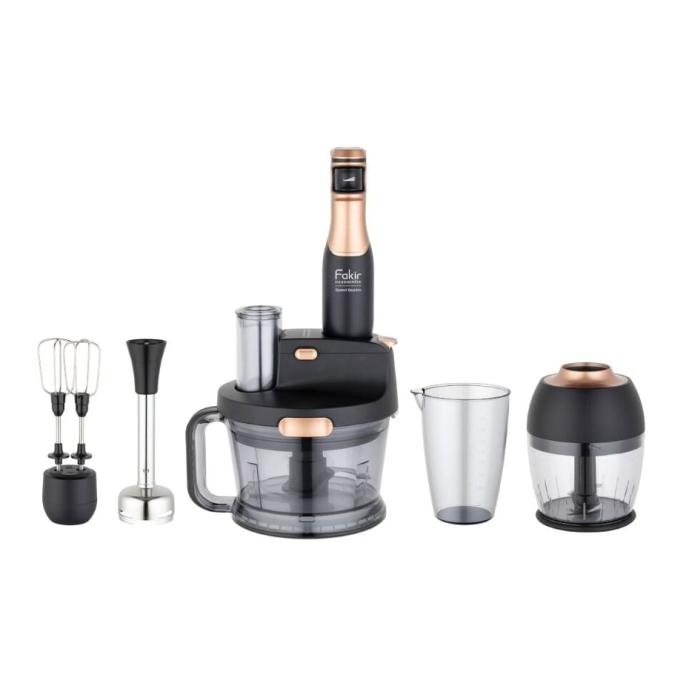 Fakir Speed Multi 1000 W Blender Seti Black Copper