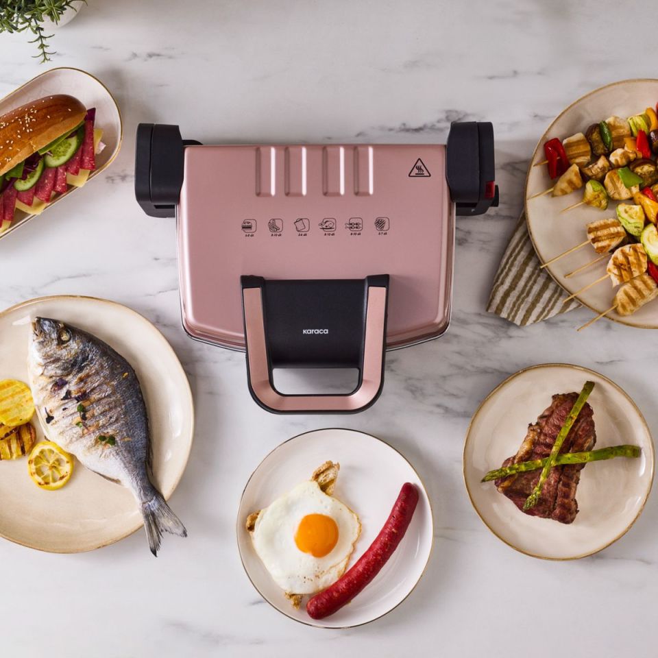 Karaca Future Tost Makinesi Rosegold 4 Dilim Kapasiteli