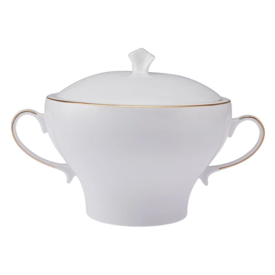 Emsan Alicia Fine Bone 60 Parça 12 Kişilik Yuvarlak Yemek Takımı Gold