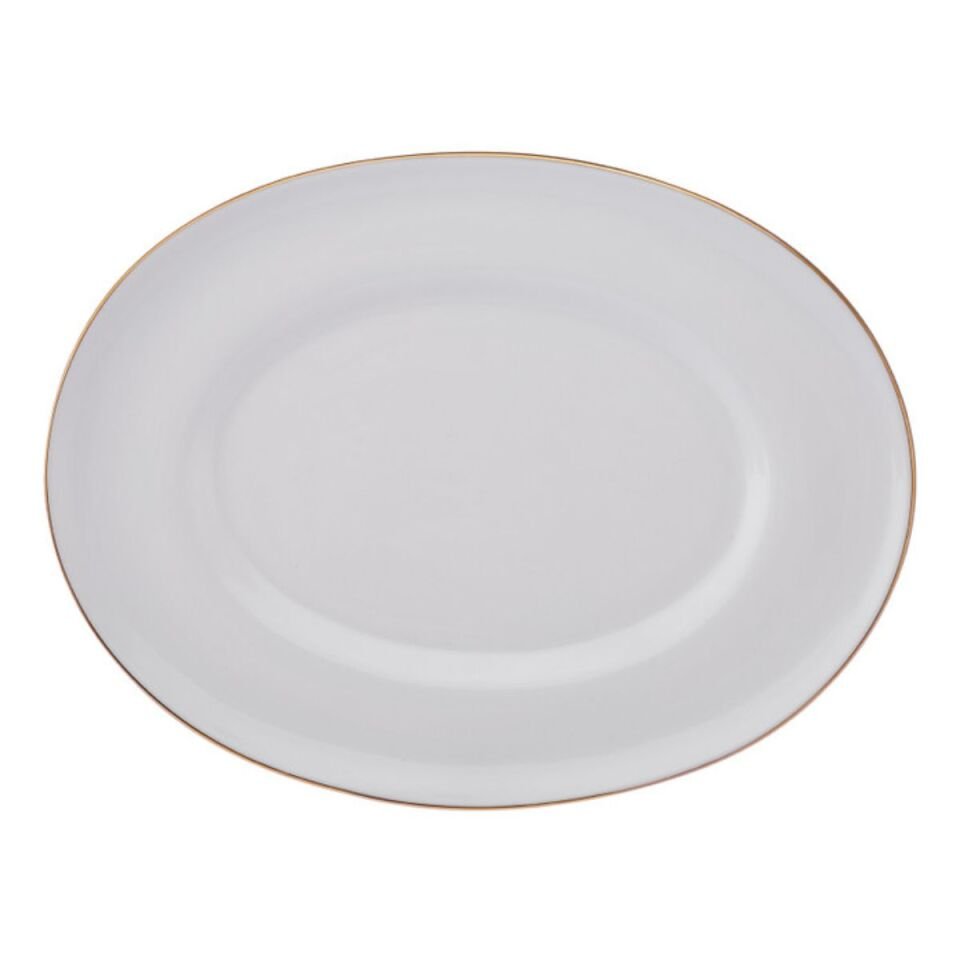 Emsan Alicia Fine Bone 60 Parça 12 Kişilik Yuvarlak Yemek Takımı Gold
