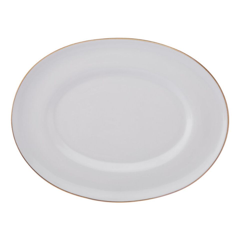 Emsan Alicia Fine Bone 60 Parça 12 Kişilik Yuvarlak Yemek Takımı Gold