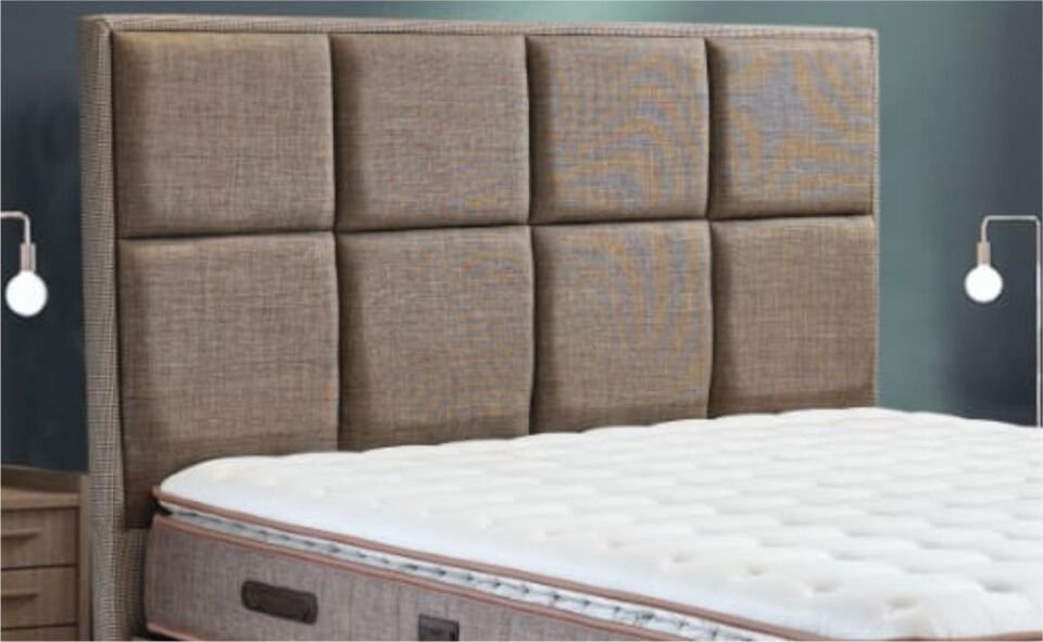 TOMA LUNA BAZA YATAK SET 160X200 KAHVERENGİ