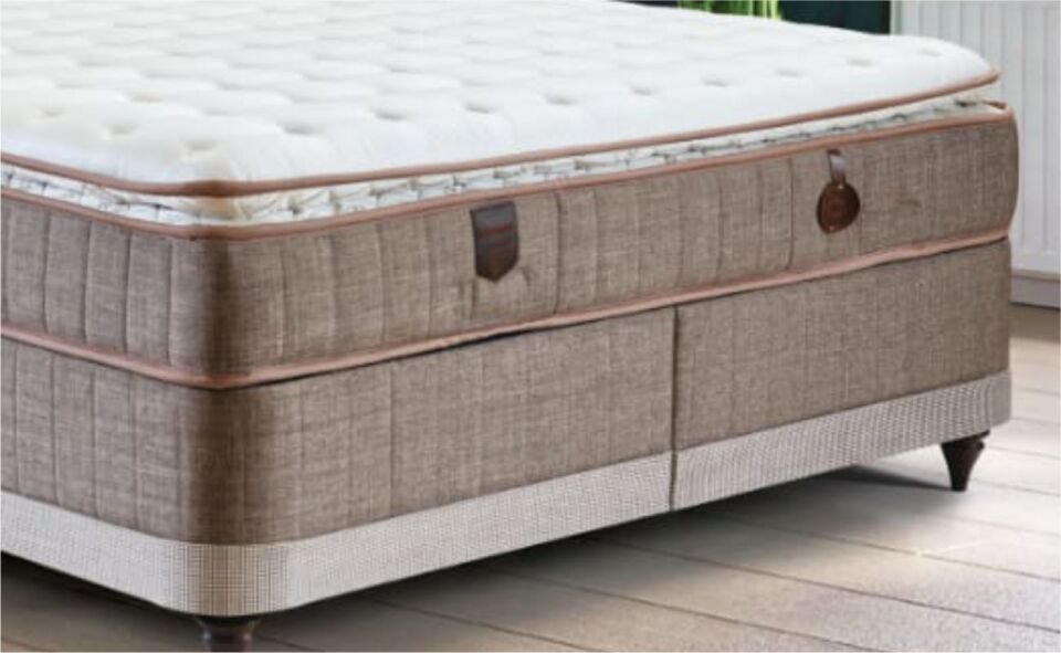 TOMA LUNA BAZA YATAK SET 160X200 KAHVERENGİ