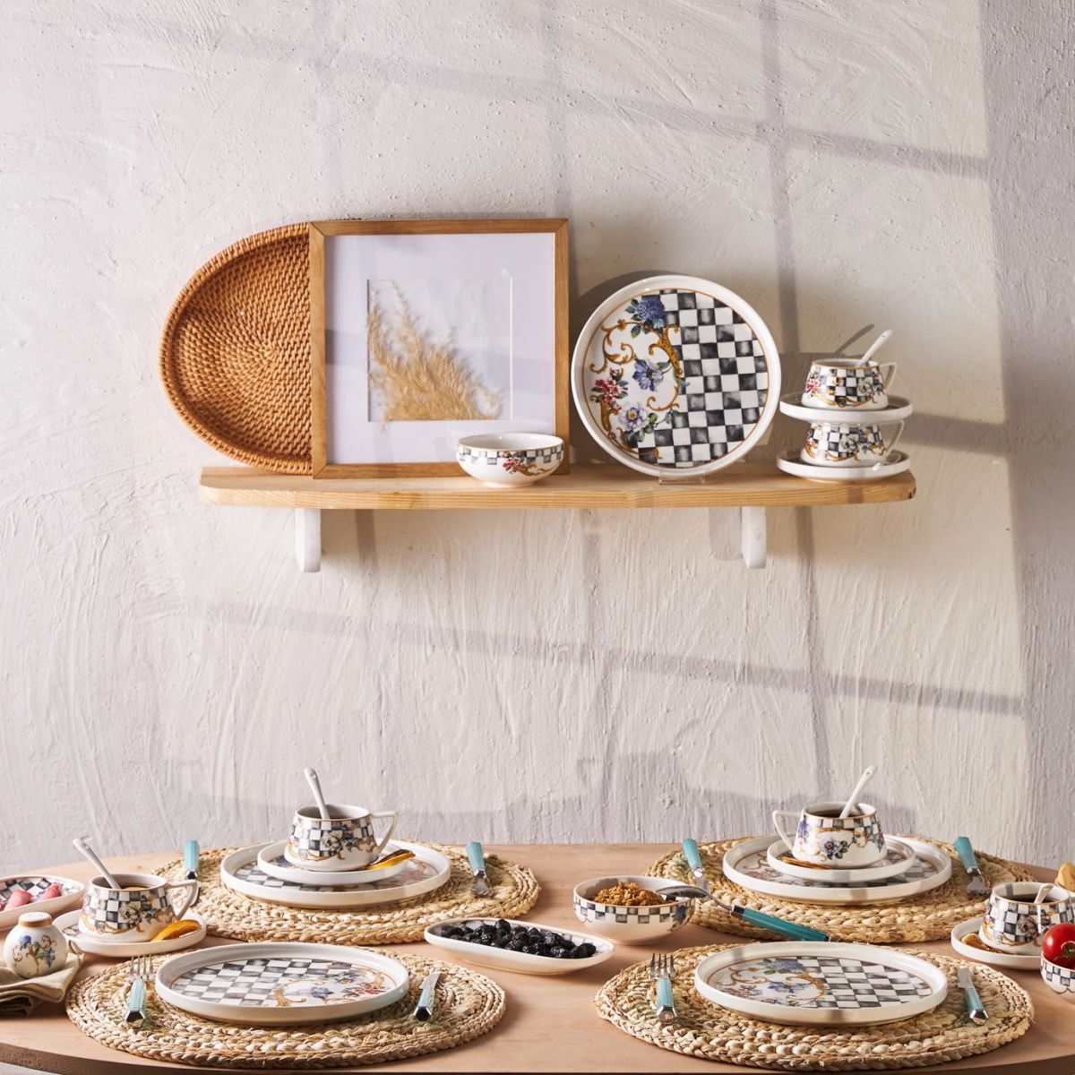 Emsan Victoria Porselen 32 Parça 6 Kişilik Kahvaltı/Servis Takımı