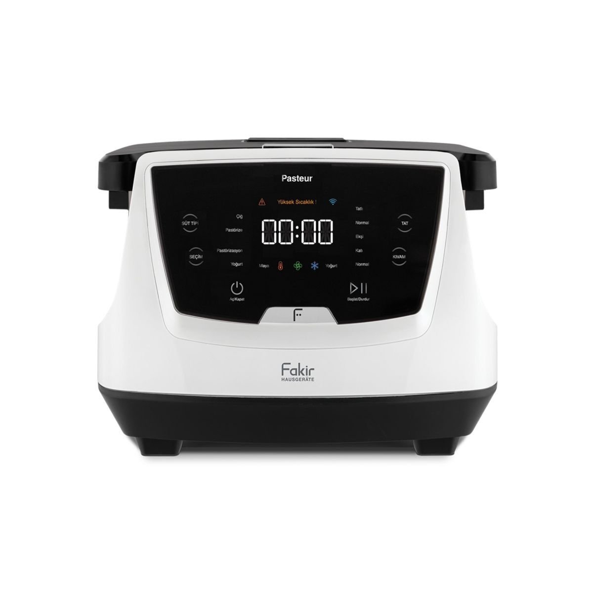 Fakir Pasteur Çiğ Sütten Yoğurt Yapma Makinesi, Pastörizasyon , 3 L Seramik Hazne, Tat ve Kıvam Ayarı