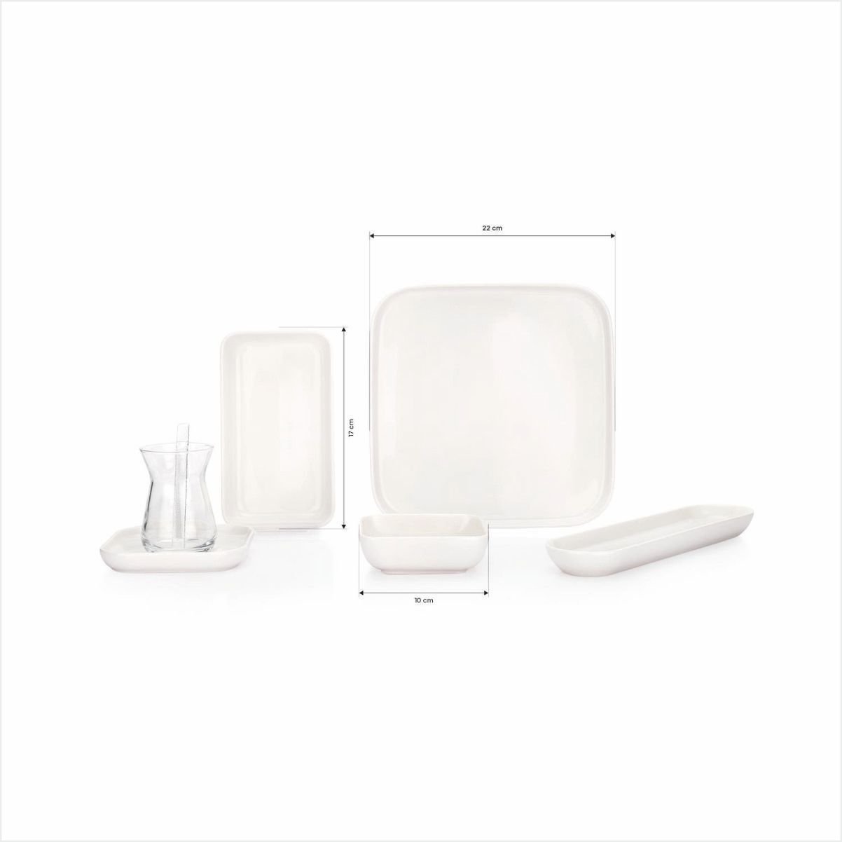 Schafer Lora Kahvaltı Takımı 32 Parça Yeşil