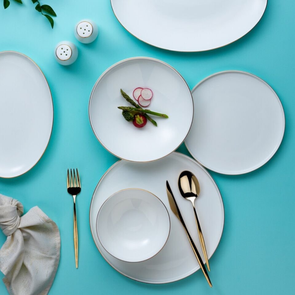 Schafer Jolly Yemek Takımı 56 Parça-Altın