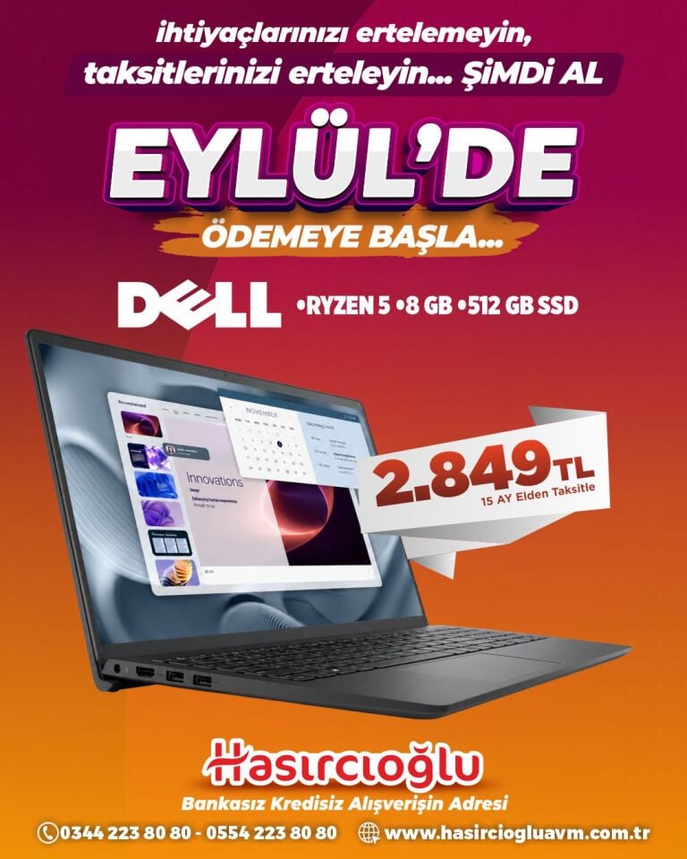 DELL RYZEN 5-8 GB 512GB SSD