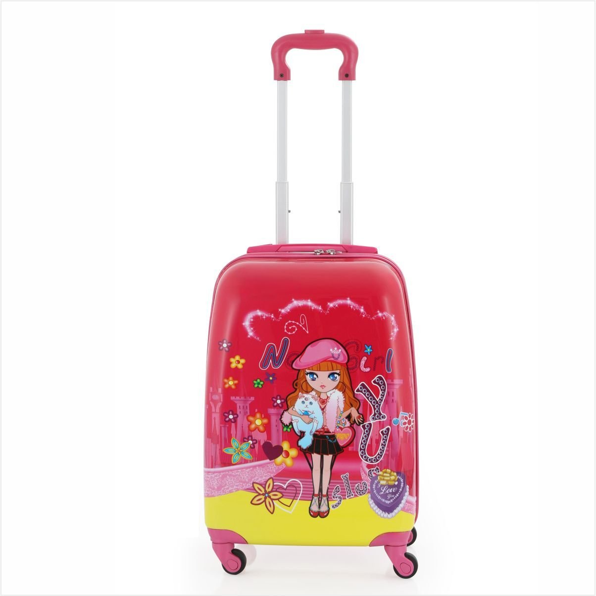 MÇS V307 ABS ÇOCUK VALİZ FUŞYA NELY GİRL