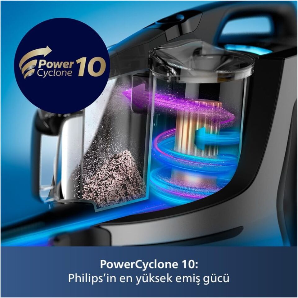 PHILIPS XB-9185/07 TORBASIZ ELEKTRİKLİ SÜPÜRGE (DST7040/80 BUHARLI ÜTÜ HEDİYELİ KOMBİ )