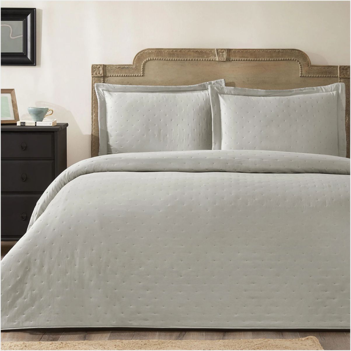 TAÇ RITA YATAK ÖRTÜSÜ TK GRI