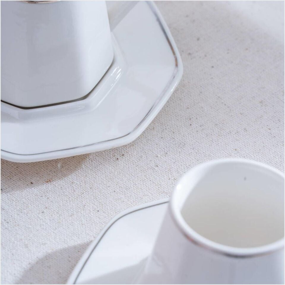 ACAR YKG-06614/12  ELERA SILVER 6 LI KAHVE FİNCAN TAKIMI