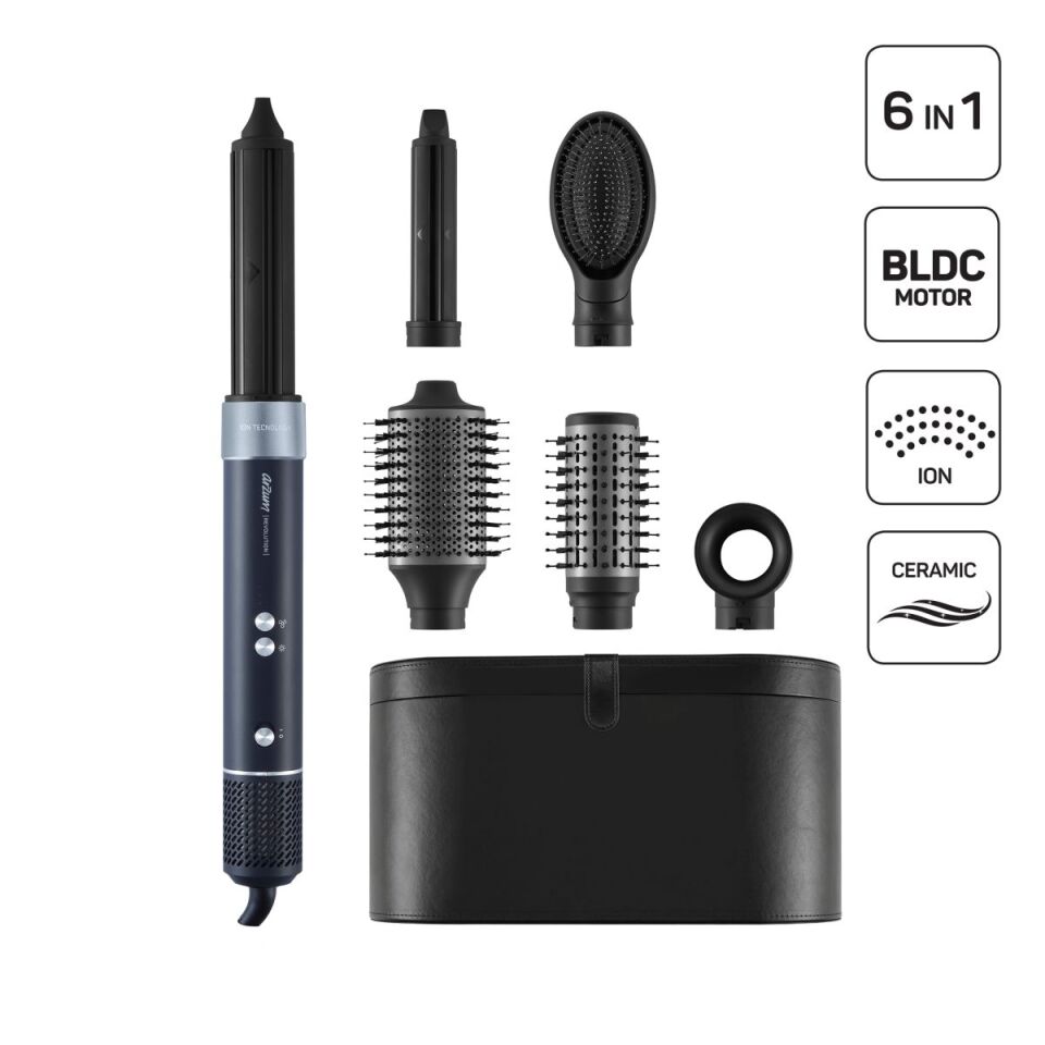 Arzum AR5166 Revolution 6in1 Platin Gri Saç Şekillendirme Seti