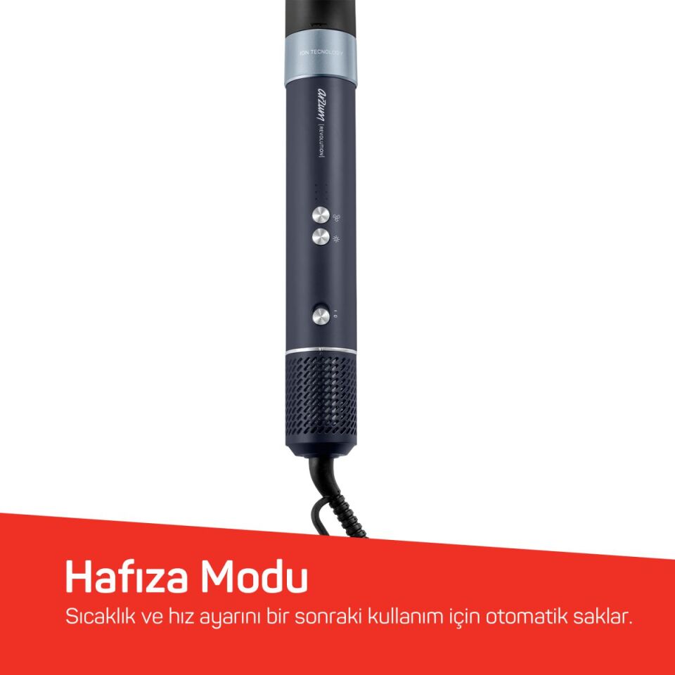 Arzum AR5166 Revolution 6in1 Platin Gri Saç Şekillendirme Seti