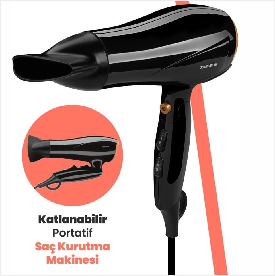 Goldmaster GM 7191 Comfort 2400 W Katlanabilir Saç Kurutma Makinesi