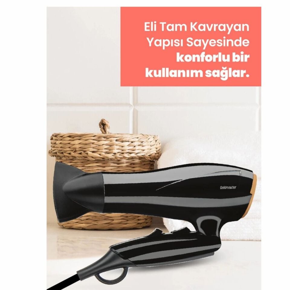 Goldmaster GM 7191 Comfort 2400 W Katlanabilir Saç Kurutma Makinesi