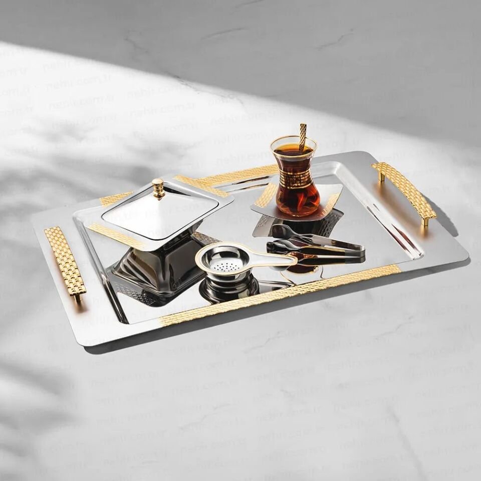 Nehir Sırma Altın 40P Çay Set