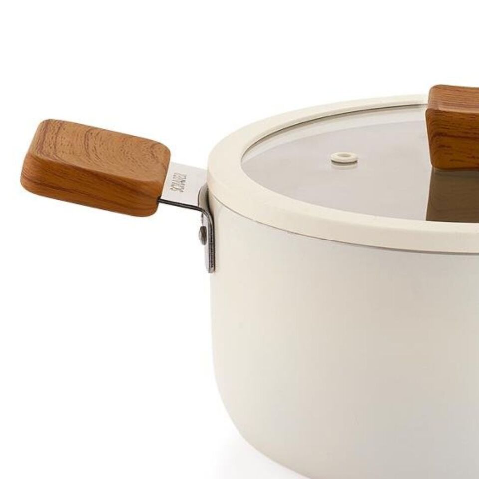 Schafer Ceramoni Seramik Derin Tencere 20Cm - Krem