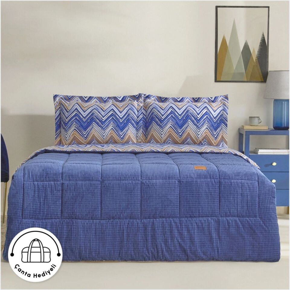 KARACA HOME VEGA COMFORT SET ÇİFT KİŞİLİK LACİVERT