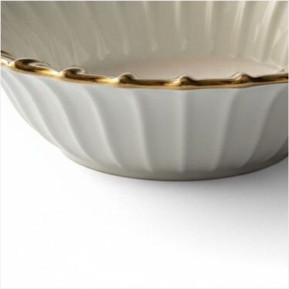 REKABET  GBS 005 LINE GOLD YUVARLAK SALATA KASE 26 CM