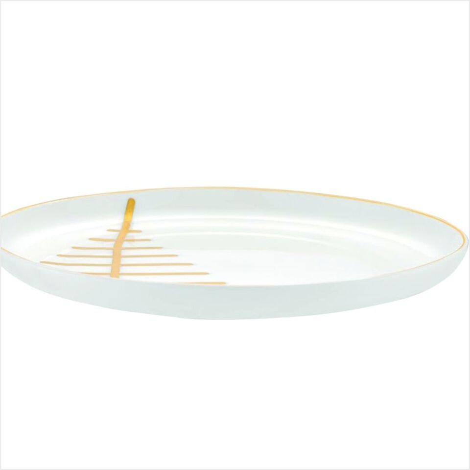 Emsan Starlıght Pasta Tabağı 21 Cm Gold